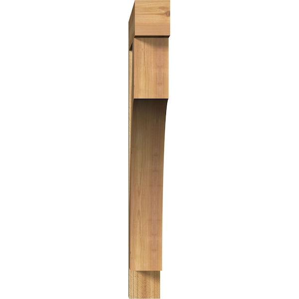 Westlake Block Rough Sawn Bracket, Western Red Cedar, 4W X 32D X 36H